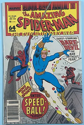 Buy Amazing Spider-man Annual #22 (marvel 1988) Nesstand Variant | 1st Speedball Nm- • 14.99£