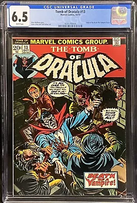 Buy Tomb Of Dracula #13 CGC 6.5 Origin Of Blade The Vampire Slayer Marvel 1973 • 154.03£