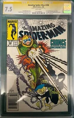Buy Amazing Spider-man  #298  Cgc 7.5 White Pages  (signed By Mcfarlane) • 160£