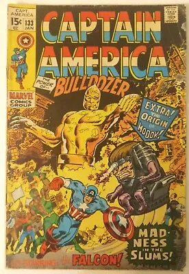 Buy Marvel Comics Captain America: The Power Of Bulldozer #133 February 1971 • 19.70£