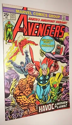 Buy Avengers #127 Ultron 7 Inhumans 9.0/9.2 White Pages 1974 • 55.19£