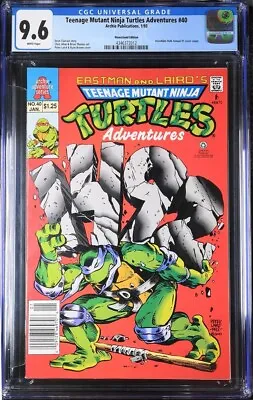 Buy Teenage Mutant Ninja Turtles #40 Newsstand CGC 9.6 1993 TMNT Hulk Annual 1 Swipe • 110.46£