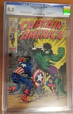 Buy Captain America #110 CGC 4.0 • 94.87£