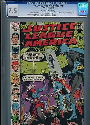 Buy Justice League Of America #78 (1st SA Vigilante) CGC 7.5 C-OWP • 87.91£