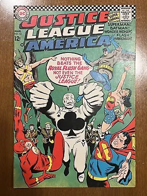 Buy Justice League Of America #43/Silver Age DC Comic Book/1st Royal Flush Gang/FN+ • 63.50£