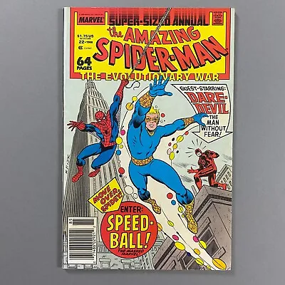 Buy Amazing Spider-man Annual 22 Newsstand 1st Appearance Speedball (1988, Marvel) • 18.38£