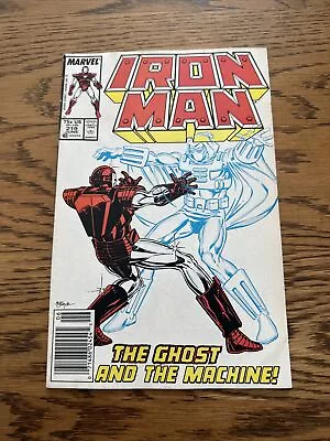 Buy IRON MAN #219 (Marvel  1987) Key 1st App Ghost! Newsstand! Ant Man &Wasp Movie! • 10.78£