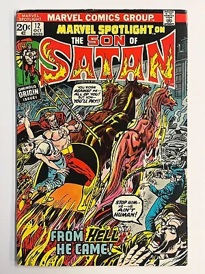 Buy Marvel Comics  Marvel Spotlight #12 Son Of Satan (1974) F/vf • 39.38£