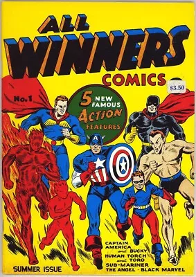 Buy All Winners Comics 1 Hi Grade Captain America Namor Flashback 23 Marvel 1974 Bin • 19.64£