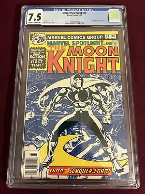 Buy Marvel Spotlight 28 CGC 7.5 First Solo Moon Knight Story 1976 Marvel Comics • 79.05£