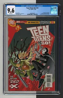 Buy Teen Titans Go #23, CGC 9.6, 1st Appearance Red X, DC Comics, Key! 2005 • 474.35£