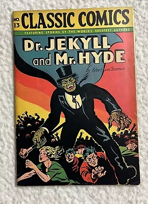 Buy Dr.Jekyll & Mr. Hyde #13 Golden Age Classic Comics 1943 Pre Code Horror Nice • 239.85£