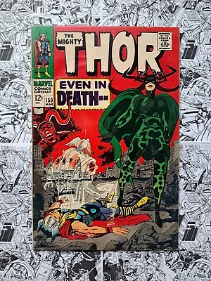 Buy 🔥thor #150 (1968) Origins Of Triton & The Inhumans 1st Cover App Of Hela Key!🔥 • 38.72£