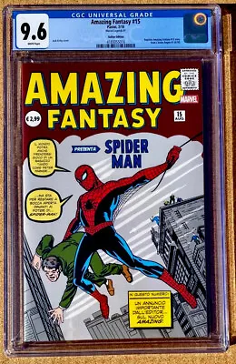 Buy Amazing Fantasy #15 CGC 9.6 Marvel Replace 1st Spider-Man Appearance. UNIQUE!!! • 393.69£