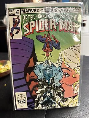 Buy Spectacular Spider-Man 82 DIRECT 1st Punisher Vs Kingpin Bronze Age 1983 • 7.88£