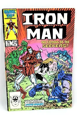 Buy Iron Man #214 New Spider-Woman Costume 1st Seekers 1987 Marvel Comics G-/G • 1.72£