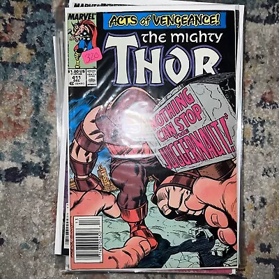 Buy Mighty Thor #411 Newsstand Marvel Comic 1989 1st Appearance App The New Warriors • 17.78£