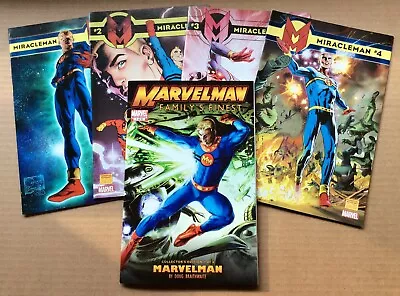 Buy MIRACLEMAN LOT: #1-4 (Marvel 2014) & MARVELMAN: FAMILY’S FINEST #1 1:10 VARIANT • 9.50£