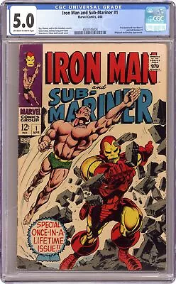 Buy Iron Man And Sub-Mariner #1 CGC 5.0 1968 4030745004 • 259.74£