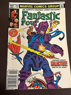 Buy Fantastic Four #243 Marvel Comics 1982 Galactus, Byrne C/a VG/F • 12.05£
