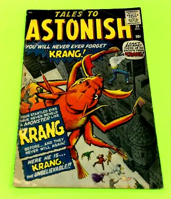 Buy Tales To Astonish #14 VG- Pre-Hero Marvel Silver Age Horror Comic 1960 • 99.94£