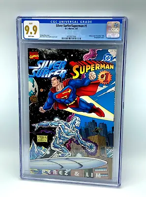 Buy Silver Surfer/Superman 1 CGC 9.9 White Pages 1997 Single HIGHEST GRADED Not 9.8 • 951.59£