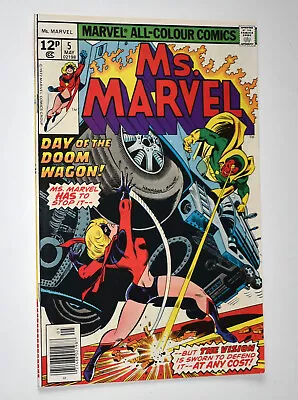 Buy MS. MARVEL Issue #5 UK May 1977 Carol Danvers The Vision Bronze Age Very Fine • 3.49£