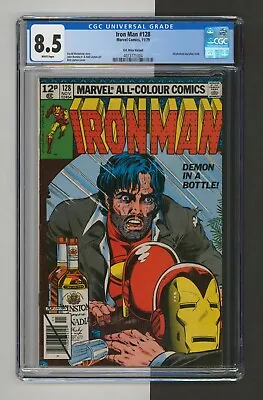 Buy Iron Man #128, CGC 8.5, UK Price Variant 12P, Top 20 Census, Marvel 1979 • 197.02£