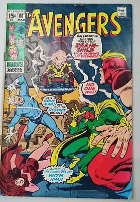 Buy The Avengers #86 Marvel 1971 Comic Book • 16.06£