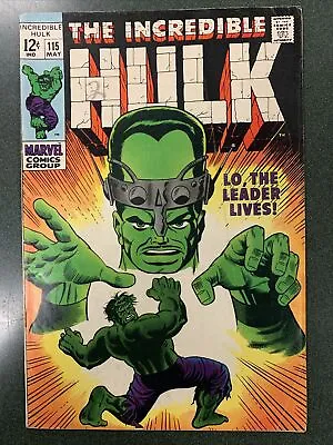 Buy Incredible Hulk #115 (Marvel, 1969) Classic Cover Art Herb Trimpe FN • 23.75£