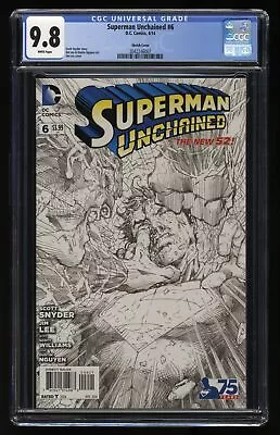 Buy Superman Unchained #6 CGC NM/M 9.8 White Pages Sketch Variant DC Comics • 79.62£