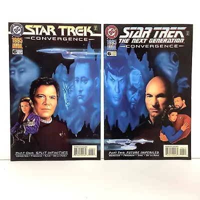 Buy DC Comics Star Trek Convergence Part 1 & 2 #6 Annuals 1995 • 14.99£
