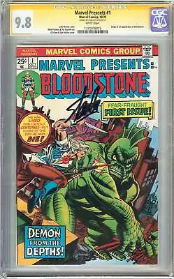 Buy Marvel Presents #1 (1975) CGC 9.8 NM/MT SIGNED STAN LEE Only 9.8 Signed ! Origin • 3,622.82£