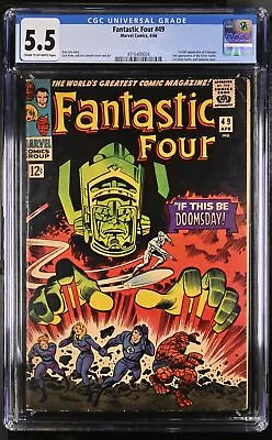 Buy Fantastic Four #49 CGC 5.5 Cream To Off White Pages • 582.54£
