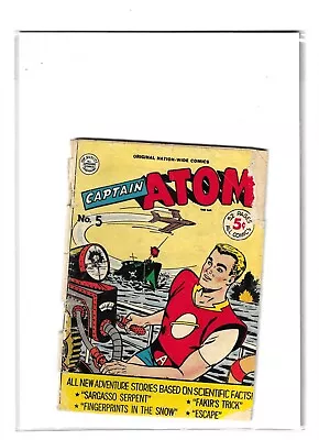 Buy Captain Atom # 5 - Adventure Based On Science - Nation-Wide Comics  1951 Fair • 29.95£