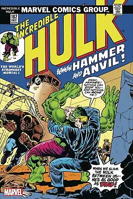Buy Incredible Hulk #182 Facsimile Edition Marvel Nm 1st Print 2020 • 24.12£