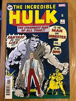 Buy Incredible Hulk 1 Facsimile Reprint Edition. 1st App Of Bruce Banner/Hulk • 9.99£