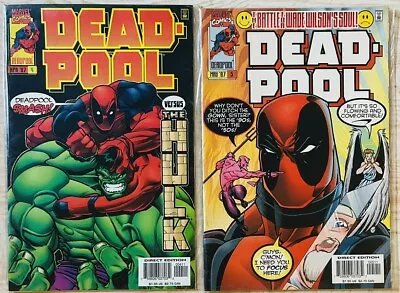 Buy Deadpool #4-5 (Marvel 97) Deadpool VS Incredible HULK Fight By Ed McGuinness VF • 23.72£