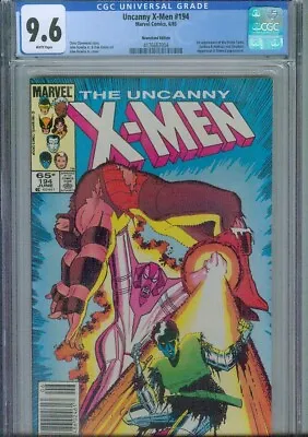 Buy Uncanny X-men #194 Cgc 9.6, 1985, 1st Appearance Fenris Twins, Newsstand Edition • 78.06£