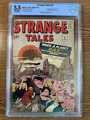 Buy Strange Tales #97 CBCS 5.5 DOUBLE COVER 1962 Aunt May & Uncle Ben Prototype RARE • 1,182.72£