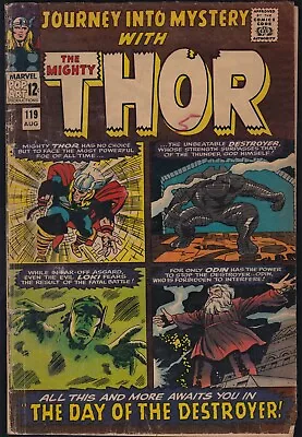 Buy Marvel Comics JOURNEY INTO MYSTERY #119 First Hogun, Volstagg & Fandral VG/GD! • 20.82£