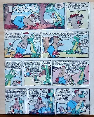Buy Pogo By Walt Kelly - Large Full Tab Page Sunday Color Comic - March 3, 1957 • 2.35£