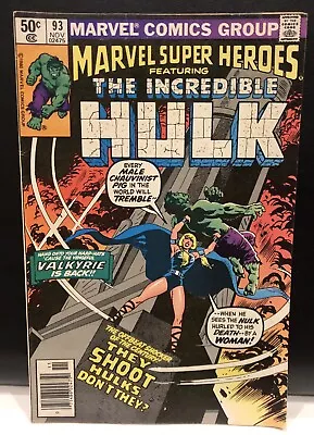 Buy MARVEL SUPER-HEROES #93 Comic Marvel Comics Incredible Hulk Newsstand • 5.03£