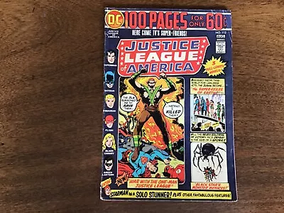 Buy DC Comics Justice League Of America 100 Page  1960-1987 Issue 112 1974 • 10.99£