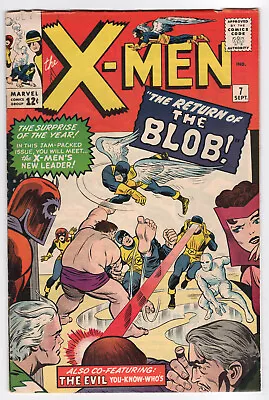 Buy Uncanny X-Men #7 (1964) [FN/VF] 2nd Appearance Of The Blob & 1st Cerebro • 641.17£