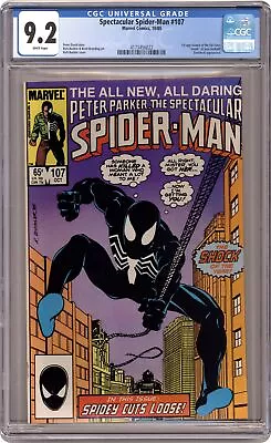 Buy Spectacular Spider-Man Peter Parker #107 CGC 9.2 1985 4173456022 • 59.96£
