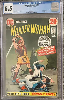 Buy Wonder Woman #202 CGC 6.5  1st Full Appearance Fafhrd & Gray Mouser, Catwoman • 78.27£