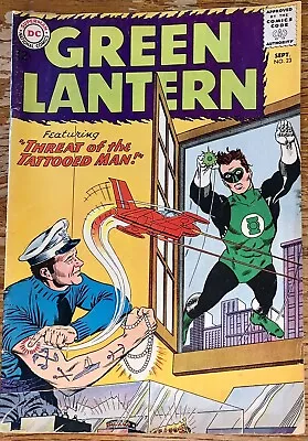 Buy Vintage DC Comics GREEN LANTERN #23 Threat Of The Tattooed Man! September 1963 • 31.63£