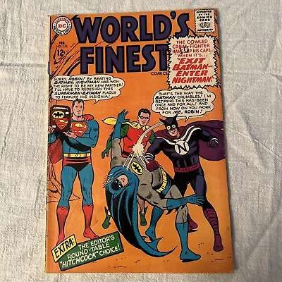 Buy DC Comics World's Finest #155 EXIT BATMAN-ENTER NIGHTMAN  (DC, 1965) • 12.03£