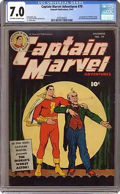 Buy Captain Marvel Adventures #79 CGC 7.0 1947 2029164022 1st App. Mr. Tawny • 306.71£